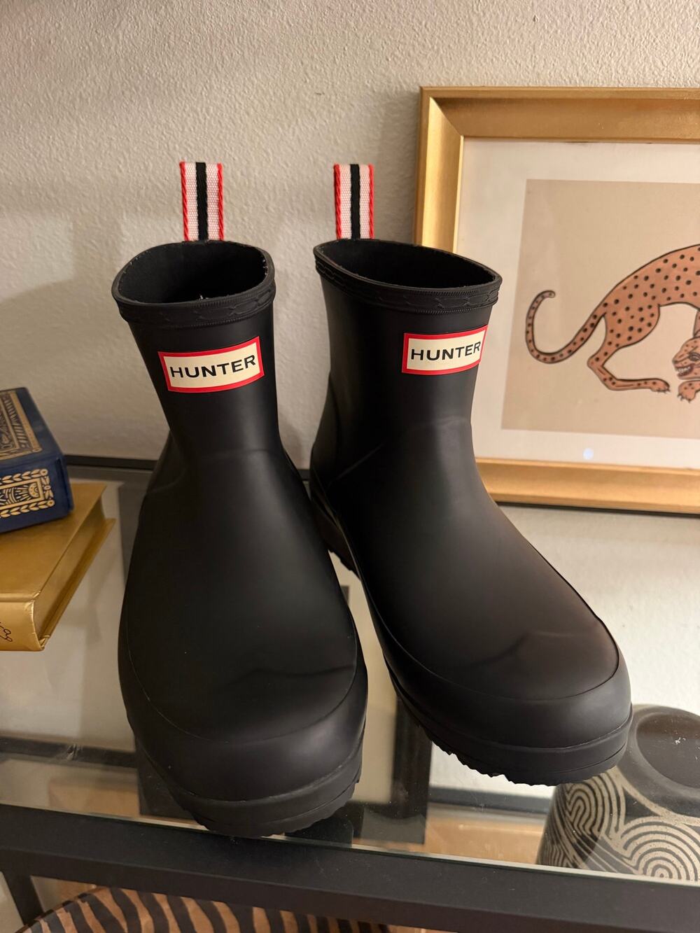 Hunter Original Play Short Rain Boots Black Waterproof Women’s US 7 EU 38 Matte